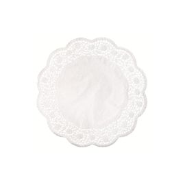 Demmler Tortenspitzen Rose 6 Stück, Weiss, 30 cm - FRI-GX47-0012YS