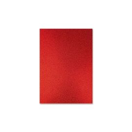 URSUS Glitzerkarton A4, 300 g/m², 10 Blatt, Rot - FRI-GX47-0022J9