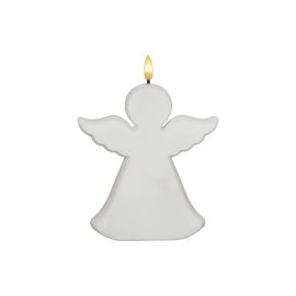 Star Trading LED Grabkerze Flamme Angel, Weiss - FRI-GX47-000NR3
