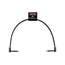 Ernie Ball Patch-Kabel 6409 Flat Ribbon – 0.3 m, Schwarz - FRI-GX47-006MXT