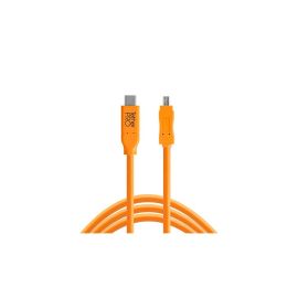 Tether Tools Kabel TetherPro USB-C zu 2.0 Mini-B 8-Pin, 4.6 m Orange - FRI-GX47-00378X