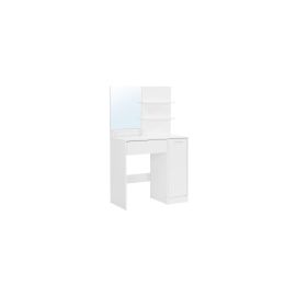 VASAGLE Schminktisch 80 x 40 x 132 cm, Weiss - FRI-GX47-002GRF