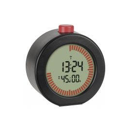 TFA Dostmann Digitaler Funk-Wecker mit Timer Schwarz Rot - FRI-GX47-003JZT
