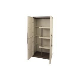 Art Plast Gartenschrank Taupe/Elfenbein - FRI-GX47-0051SK
