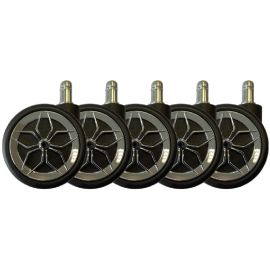 LC-Power Rollen LC-CASTERS-2-DRIFT 5er Set Chrom - FRI-GX47-005NH0