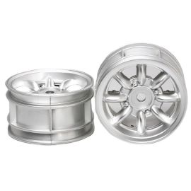 Tamiya Felgen 8-Speichen, Chrom, 24 mm, M-Chassis 1:10, 2 Stück - FRI-GX47-006BJ7