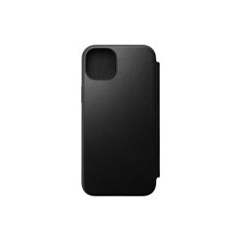 Nomad Book Cover Modern Leather Folio iPhone 15 Plus Schwarz - FRI-GX47-002JBE