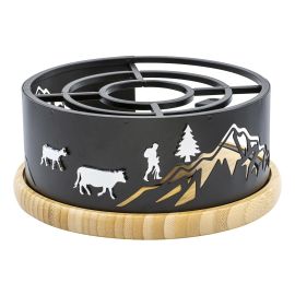 Kadastar Fondue-Rechaud Magnetic Mountain Schwarz - FRI-GX47-003H2P
