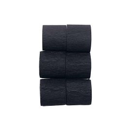 Rico Design Kreppbänder 6 Rollen, Schwarz - FRI-GX47-003Q2B