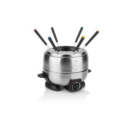 Princess Fondue-Set All-in-One 800 Watt 7 Teile, Schwarz/Silber - FRI-GX47-004Q06