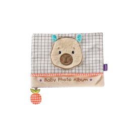 fehn Fotoalbum Capybara, Stoff, Beige / Braun, 20 x 15 cm - FRI-GX47-003HYW