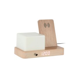 KARLSSON Wecker Retro Night Light LED Helles Holz - FRI-GX47-0022F9