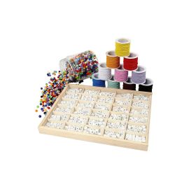 Creativ Company Buchstabenperlen Set für Armbänder aus Buchstaben-Perlen - FRI-GX47-002D3S