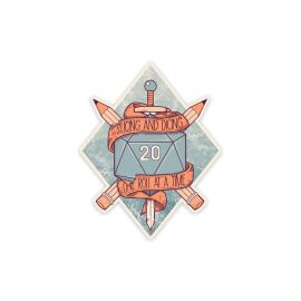 Glass Staff Slicing and Dicing Sticker Hellblau/Orange - FRI-GX47-002KJ4