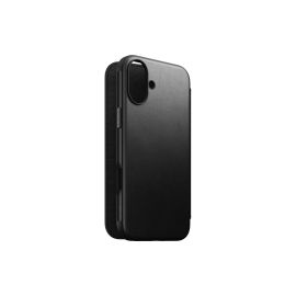 Nomad Book Cover Modern Leather iPhone 16 Plus Schwarz - FRI-GX47-003WQ8