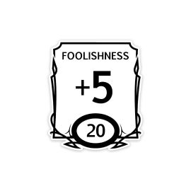 Glass Staff Stat Block Foolishness Sticker Schwarz/Weiss - FRI-GX47-002RF9