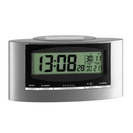 TFA Dostmann Funkuhr Solar Silber - FRI-GX47-001P2E