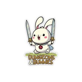 Glass Staff Dungeons and Bunnies Sticker Mehrfarbig - FRI-GX47-002S99