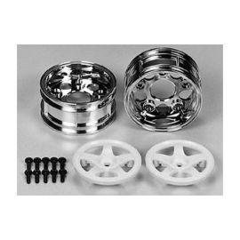 Tamiya Felgen 5-Speichen, zweiteilig, 26 mm, Weiss 2 Stück, 1:10 - FRI-GX47-0033N4