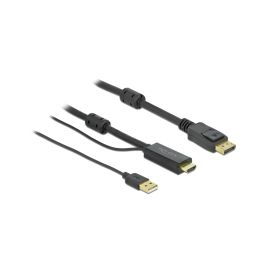 Delock Kabel HDMI – Displayport, USB 2.0/HDMI - DisplayPort, 3 m - FRI-GX47-002WRS