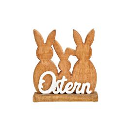 G. Wurm Aufsteller Hase mit Schriftzug Ostern 21 x 22 x 5 cm - FRI-GX47-0002C3