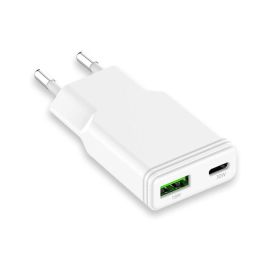 LMP Chargeur mural USB 30 W USB-A USB-C Dual Power Ultra Slim