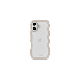 Holdit Back Cover Wavy iPhone 17 Transparent/Beige - FRI-GX47-003V5S