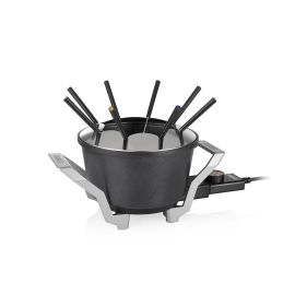 Princess Fondue Premium 10 Teile, Schwarz/Silber - FRI-GX47-007E2A