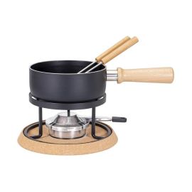 Kadastar Käsefondue-Set Bernina 5 Teile, Schwarz - FRI-GX47-000C3N