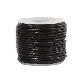Creativ Company Lederband 1 mm, Schwarz, 10 m - FRI-GX47-001K28