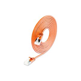 SLIM KAT6A 10 Gigabit Lightpatchkabel rund,U/FTP, Ø 3.8 mm,orange - FRI-GX47-000WYM