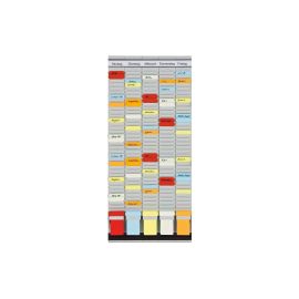Franken T-Kartentafel Universal 78 cm x 31.5 cm, Grau - FRI-GX47-001WW1