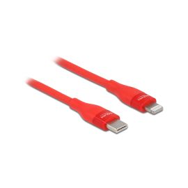 Delock USB-Kabel USB-C - Lightning 2 m, Rot - FRI-GX47-005FR1