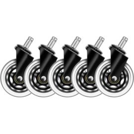 DELTACO Ersatzrollen Casters Schwarz - FRI-GX47-0068FF