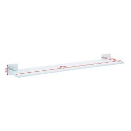 tesa Ablagekonsole Ekkro ohne Bohren, Silber - FRI-GX47-006PE3