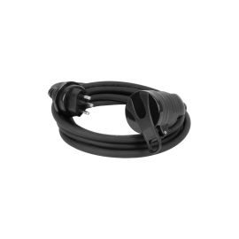 STEFFEN Verlängerungskabel GdV 3 x 1.5 mm2 T13-T13, 5 m, Schwarz - FRI-GX47-0016GH