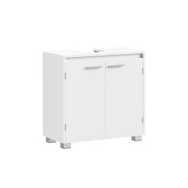 VASAGLE Waschbeckenschrank 60 x 60 cm, Weiss - FRI-GX47-005JC2