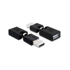 Delock USB 2.0 Adapter USB-A Stecker - USB-A Buchse, rotierbar - FRI-GX47-002Q1S