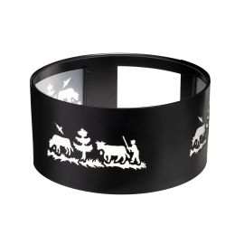 Heidi Cheese Line Fondue-Rechaud Windschutz Alpes XL Schwarz - FRI-GX47-002PD6