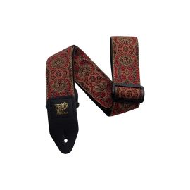 Ernie Ball Gitarrengurt Jacquard Crimson Paisley - FRI-GX47-004WTN