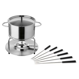 Stöckli Fleischfondue-Set Aragon Inox 9 Teile, Silber - FRI-GX47-001MKY