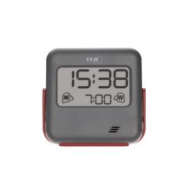 TFA Dostmann Digitalwecker Buzz Schwarz/Rot - FRI-GX47-001S3S