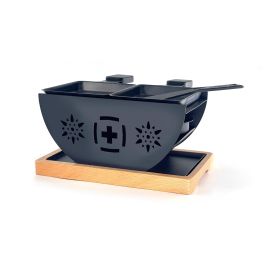 Heidi Cheese Line Cheese Line Raclette FLOWER 2p Schwarz - FRI-GX47-003QDA