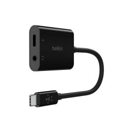 Belkin Adapter RockStar 3.5mm Audio + USB-C Charge Schwarz - FRI-GX47-000X4Q