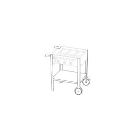 Blaser + Trösch Untergestell PROFI 3 frahrbar, silber - FRI-GX47-004N8B