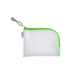 HERMA Etui Mesh Bag A6, 10.5 x 14.8 cm, Grün/Weiss - FRI-GX47-001GWV