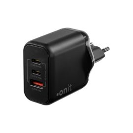 onit USB-Wandladegerät Triple 2C1A 45 W GaN Schwarz - FRI-GX47-001GYJ