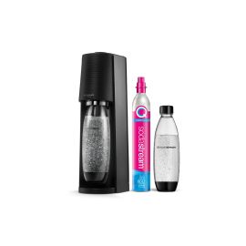 Sodastream Wassersprudler Terra Schwarz, Megapack - FRI-GX47-001KKE
