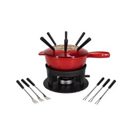 Nouvel Fondue-Set two in one, 16-teilig,Ø 22 cm 16 Teile, Rot - FRI-GX47-007B3G