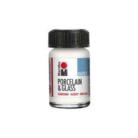 Marabu Glas- und Porzellanfarbe 070 Weiss, 15 ml - FRI-GX47-006VDK